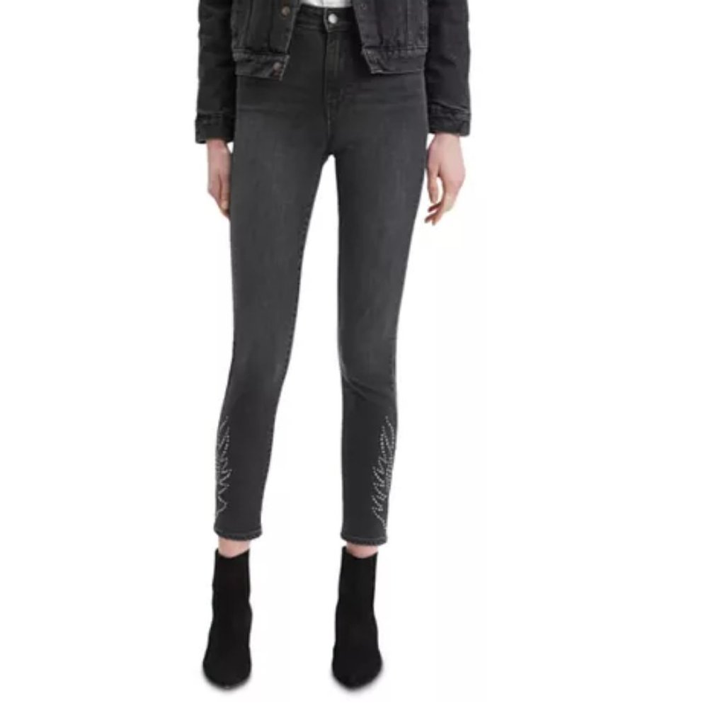 LEVI'S 721 Black Skinny Jeans - Picture 2 of 3